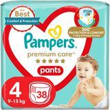 Pampers Premium Care Pants Plenkové kalhotky vel. 4, 9-15 kg, 38 ks