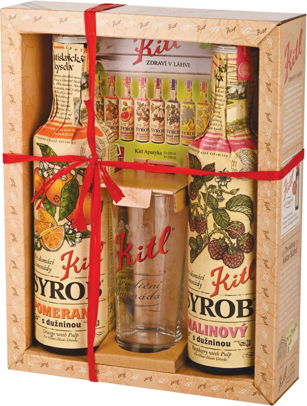 Kitl Syrob Malina + Pomeranč dárkové balení 2 x 500 ml
