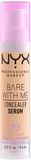 NYX Professional Makeup Bare With Me Zklidňující sérum a korektor 2v1- odstín 04 Beige 9.6 ml
