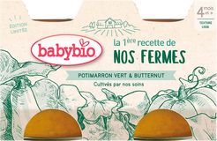 Babybio Zelená a máslová dýně z naší vlastní ekofarmy 2 x 130 g