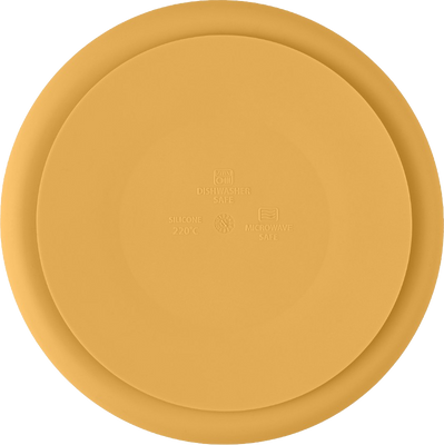 Petite&Mars Talířek silikonový dělící kulatý Take&Match Intense Ochre 6m+