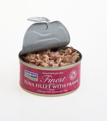 Fish4Cats Konzerva pro kočky Finest tuňák s krevetami 70 g