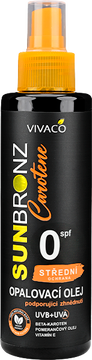 Vivaco SUN BRONZ Opalovací olej SPF 0 CAROTENE 150 ml