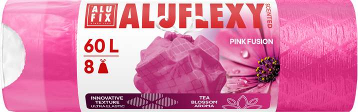 Alufix Aluflexy voňavé pytle na odpadky vůně čajového květu 8 x 60 l