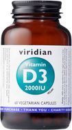 Viridian Vitamin D3 2000IU 60 kapslí