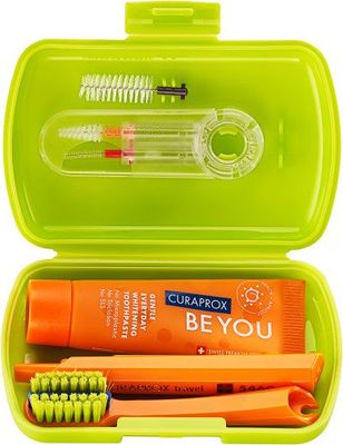 Curaprox Travel set ORTHO zelený