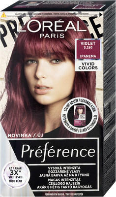 L'Oréal Paris Préférence Vivid Colors permanentní barva na vlasy 5.260 Ipanema 150 ml