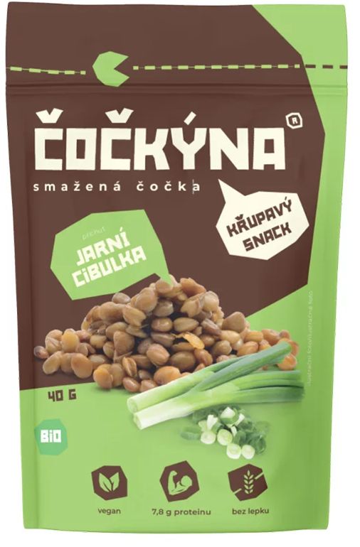 Čočkýna Čočka smažená - jarní cibulka BIO 40 g