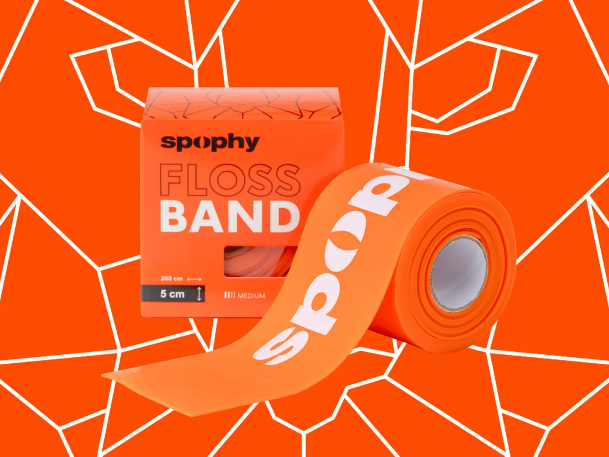 Spophy Flossband Orange, flossband oranžový 2 m