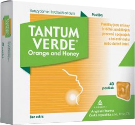 Tantum Verde Orange and honey 40 pastilek