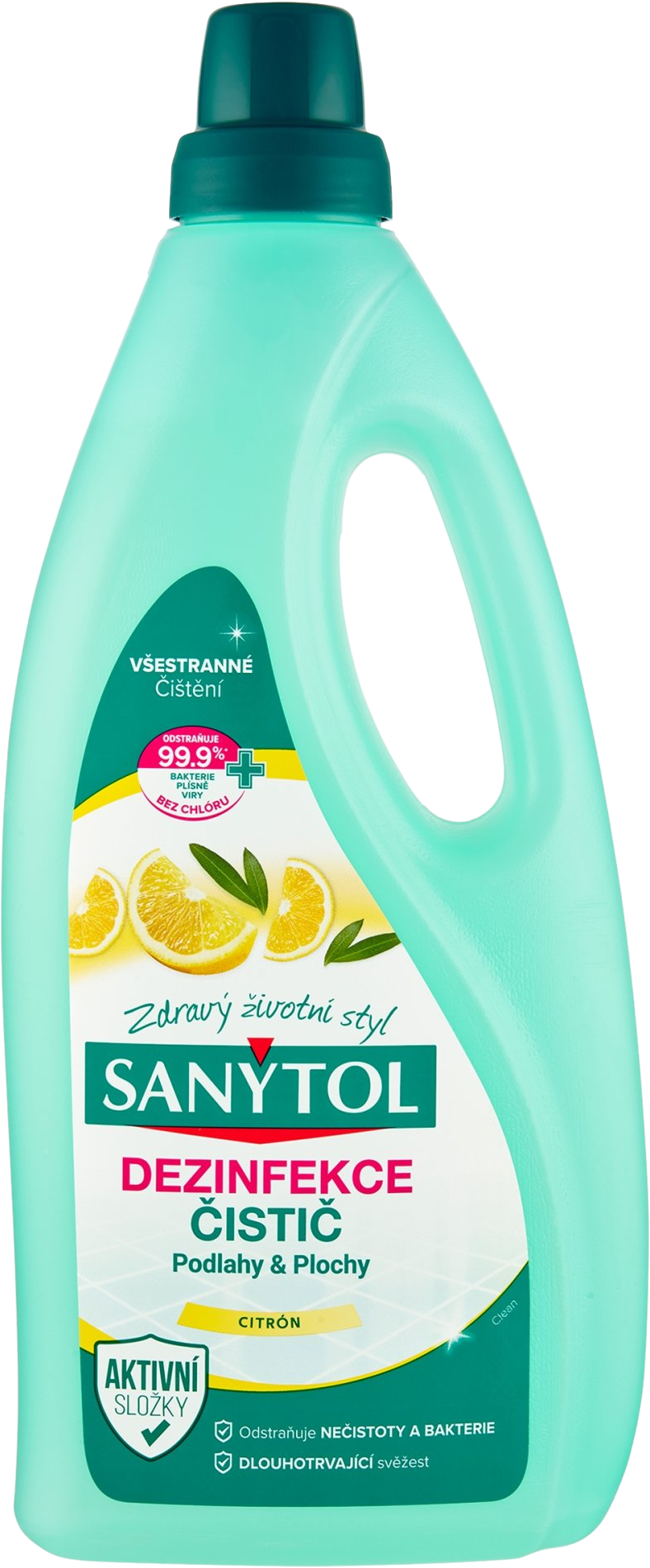 Sanytol Dezinfekce čistič podlahy a plochy citrón a olivové lístky 1000 ml