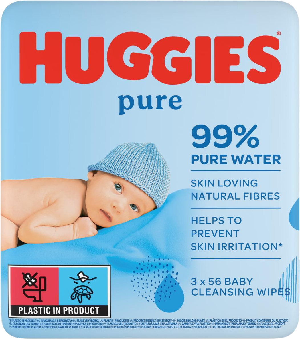 Huggies® Pure Triplo 3 x 56 ks