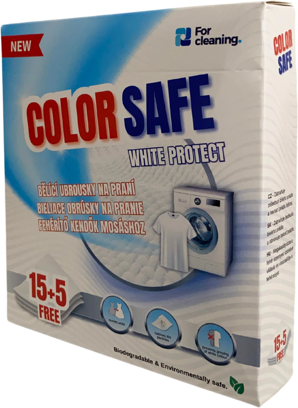 Color Safe Bělicí ubrousky na praní White protect 20 ks