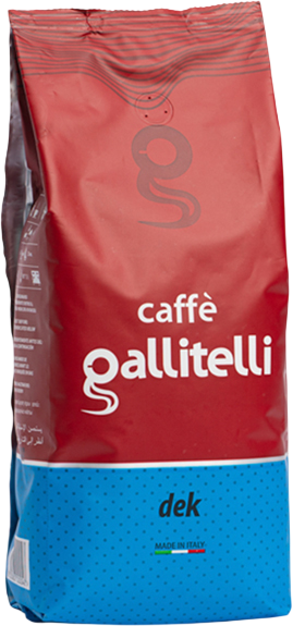 Caffè Gallitelli Zrnková káva DEK 1 x 1 kg
