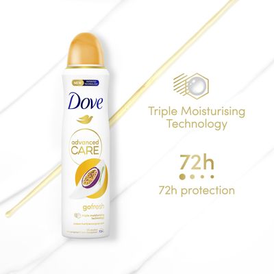 Dove Advanced care Marakuja & Citronová tráva antiperspirant sprej 150 ml