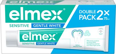 Elmex Sensitive Gentle White zubní pasta pro citlivé zuby 2 x 75 ml