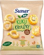 Sunar BIO Dětské křupky Kuku kroužky 9m+, 20 g