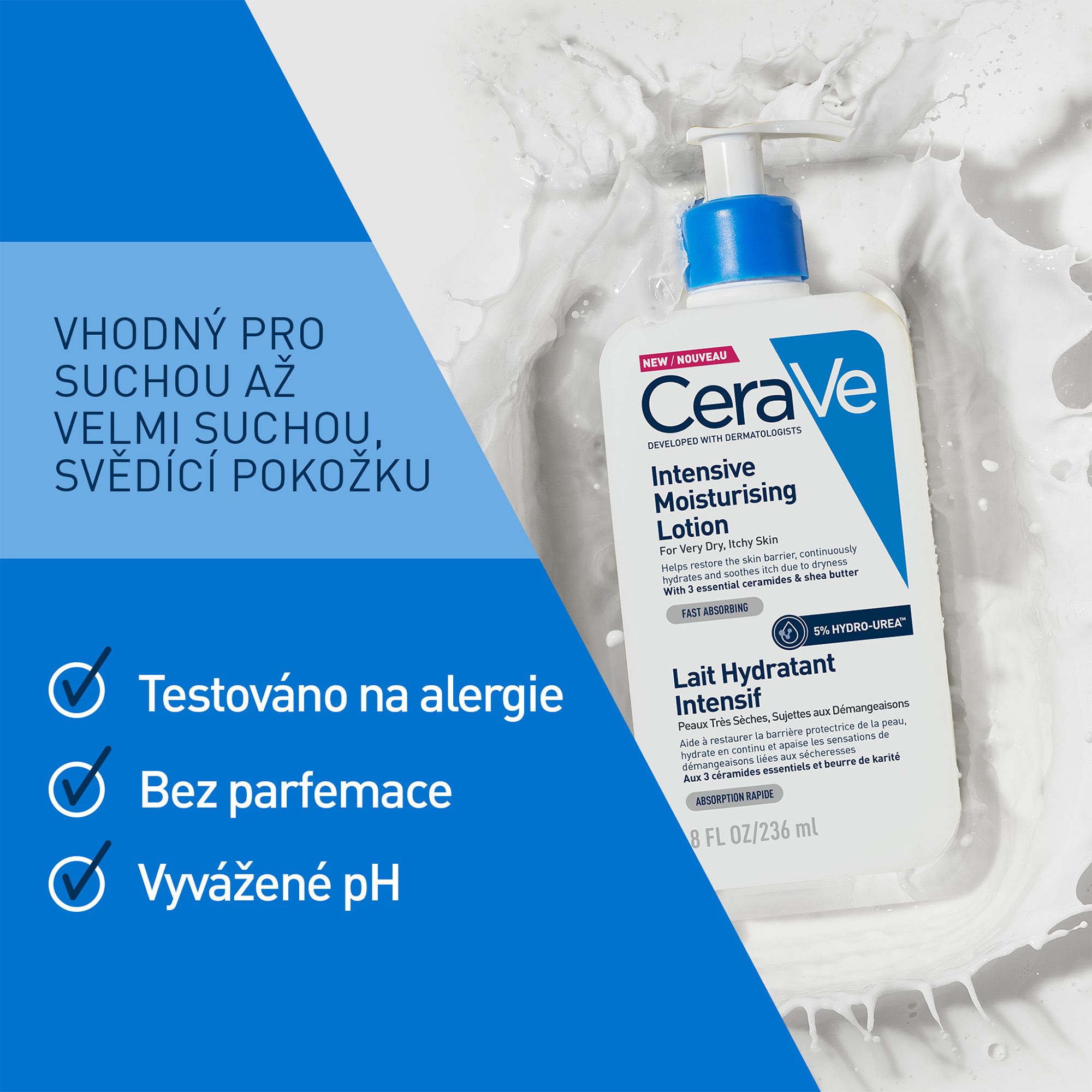 CeraVe Intenzivní hydratační mléko 473 ml
