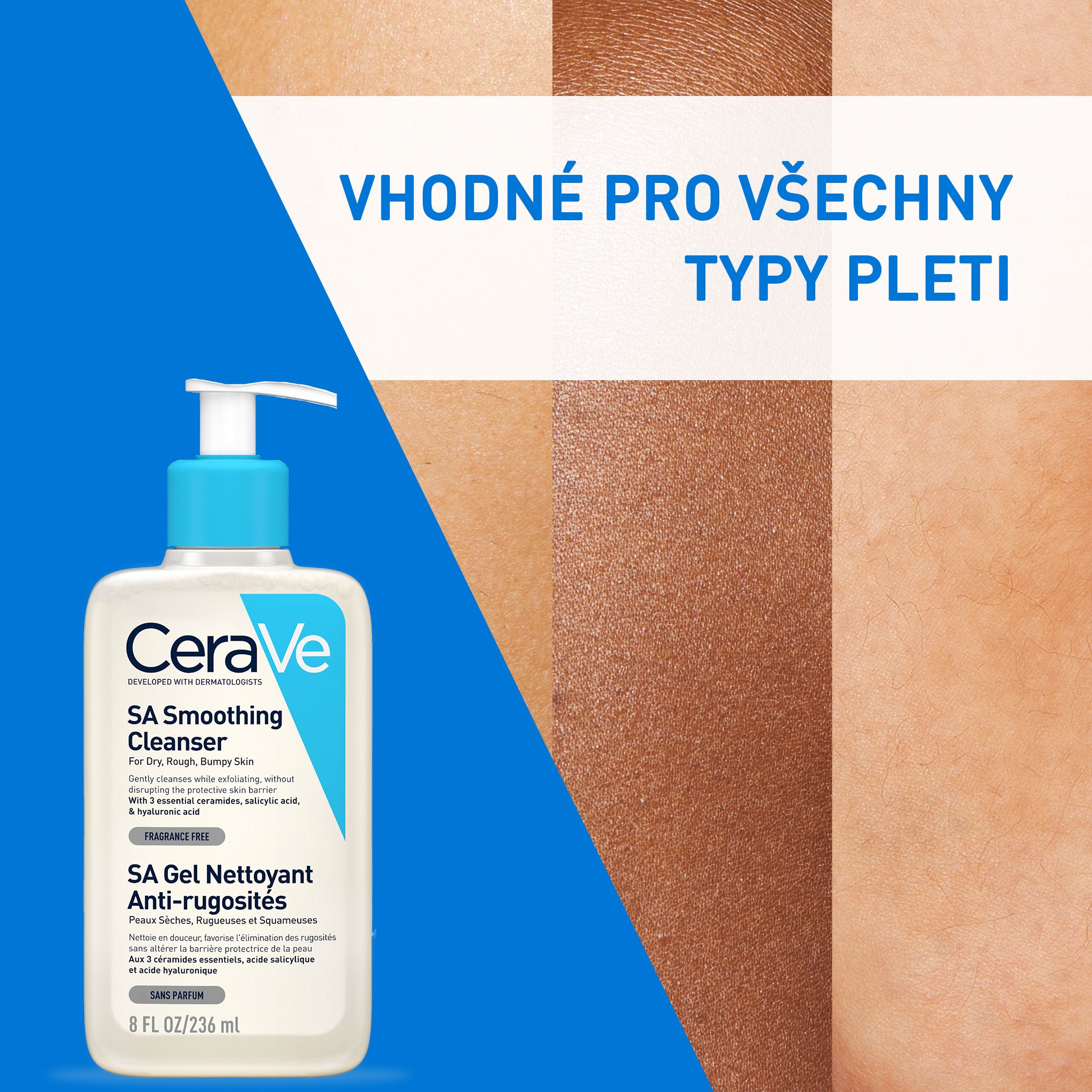 CeraVe SA Zjemňující čisticí gel 473 ml