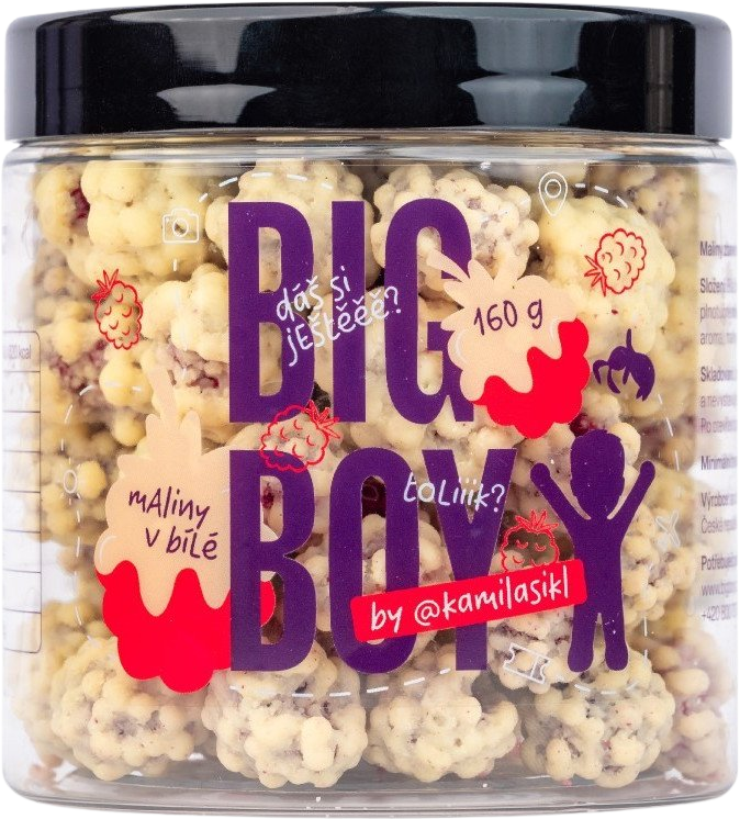 Big Boy ® Maliny v bílé čokoládě by @kamilasikl 160 g