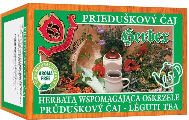 Herbex Průduškový čaj sáčky 20 x 3 g