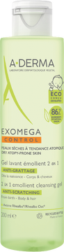 A-Derma Exomega Control zvláčňující mycí gel 2v1 200 ml