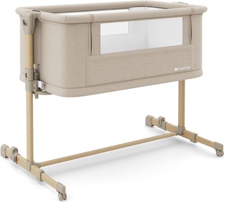 Kinderkraft Postýlka polohovací Nestee Grow 2 Beige Wood 1 ks