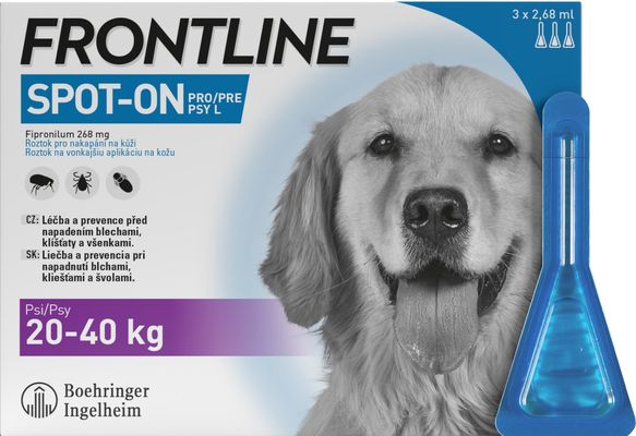 Frontline Spot On Dog L 20-40 kg 3 x 2.68 ml