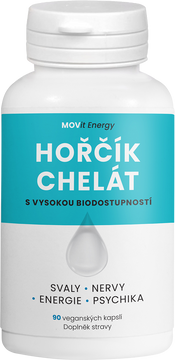MOVit Energy Hořčík B6 Chelát 100 mg 90 kapslí