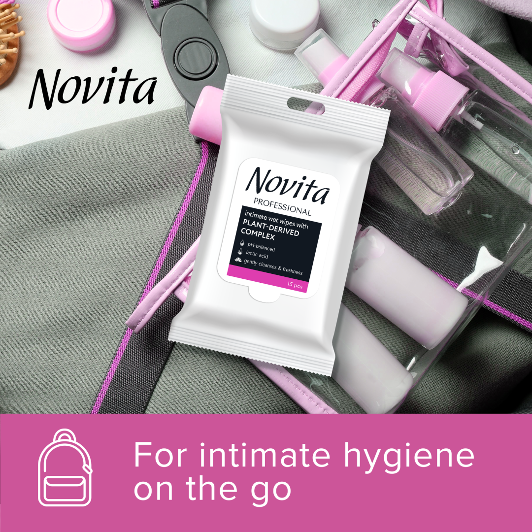 Novita Phyto Complex Vlhčené ubrousky na intimní hygienu 15 ks