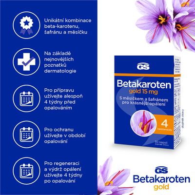 GS Betakaroten gold 15mg 30 kapslí