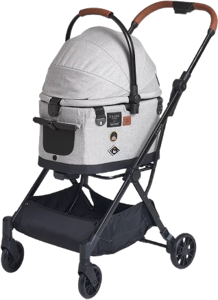 FIKAGO Kočárek pro kočky / psy Flytta Plus Grey Husky