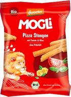 MOGLi bio pizza tyčinky s rajčaty a sýrem s certifikací Demeter 75 g