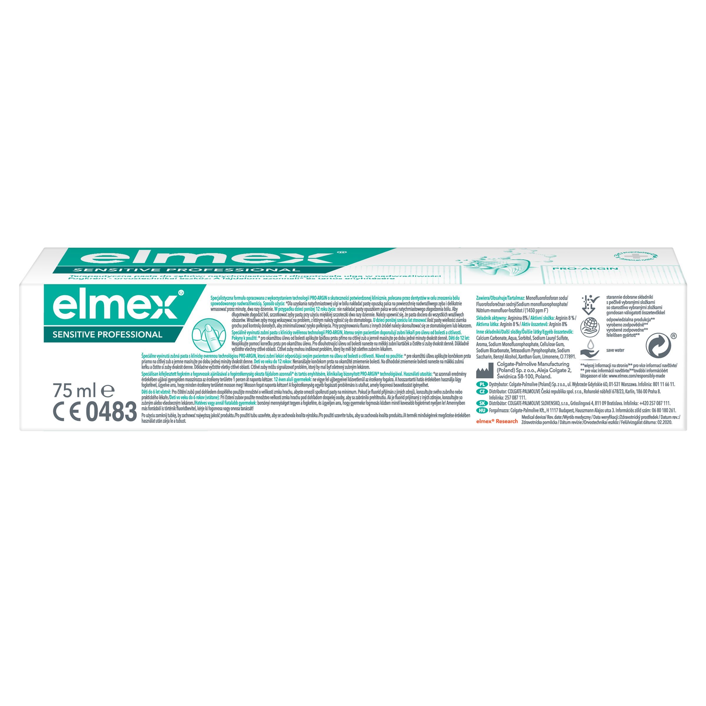 elmex Sensitive Professional zubná pasta 75ml