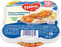 Hami masozeleninový talířek Zeleninové ratatouille s mořskou rybou, 12+ 230 g