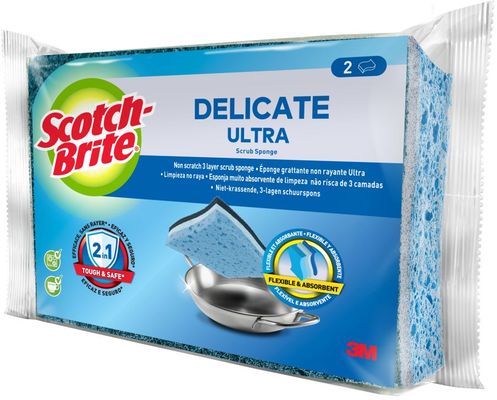 3M Nexcare Scotch-Brite® Delicate Ultra nepoškrábající houbičky 2 ks