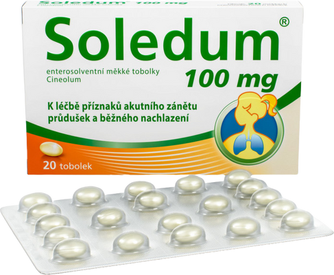 Soledum 100 mg 20 měkkých tobolek