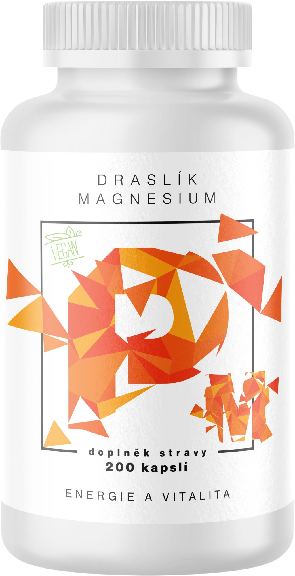 BrainMax Draslík Magnesium, Draslík citrát + Hořčík malát, rostlinných 200 kapslí