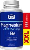 GS Magnesium citrát 1340 mg B6 365 tablet