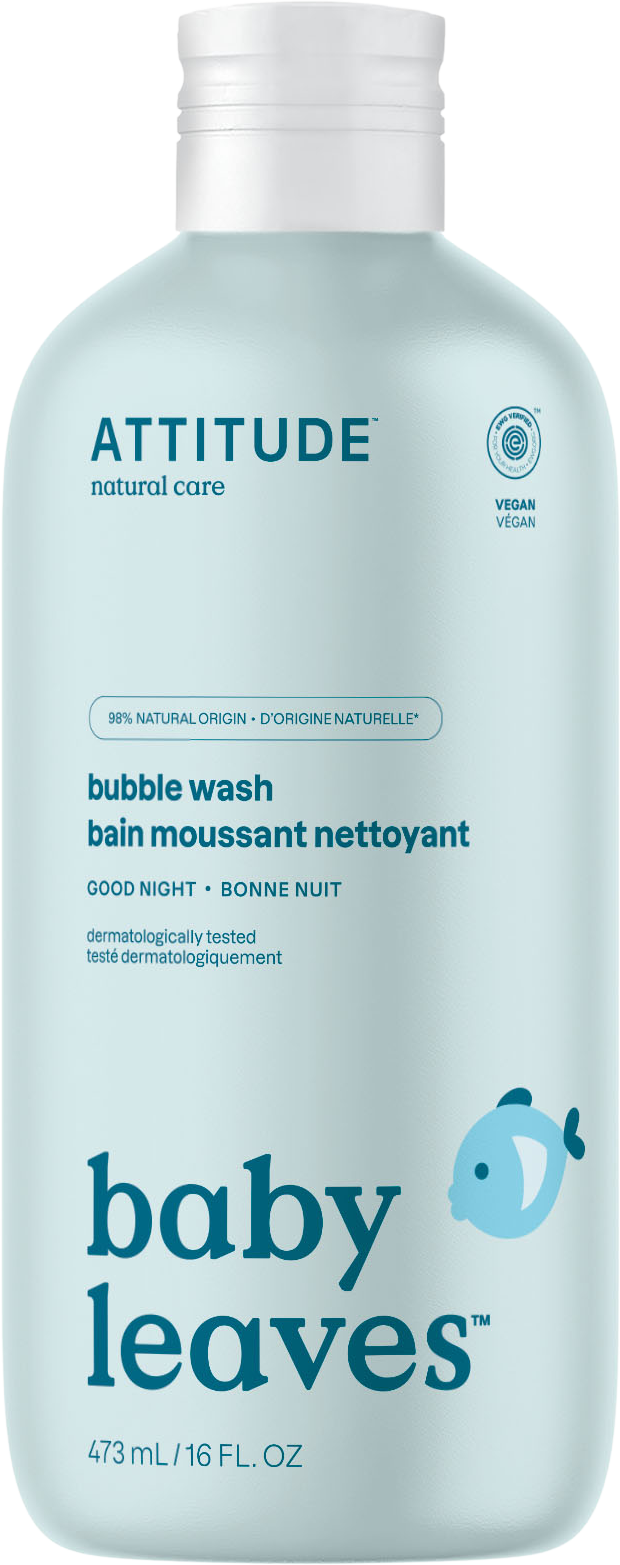 Attitude Dětská pěna do koupele Baby leaves s vůní Good night 473 ml