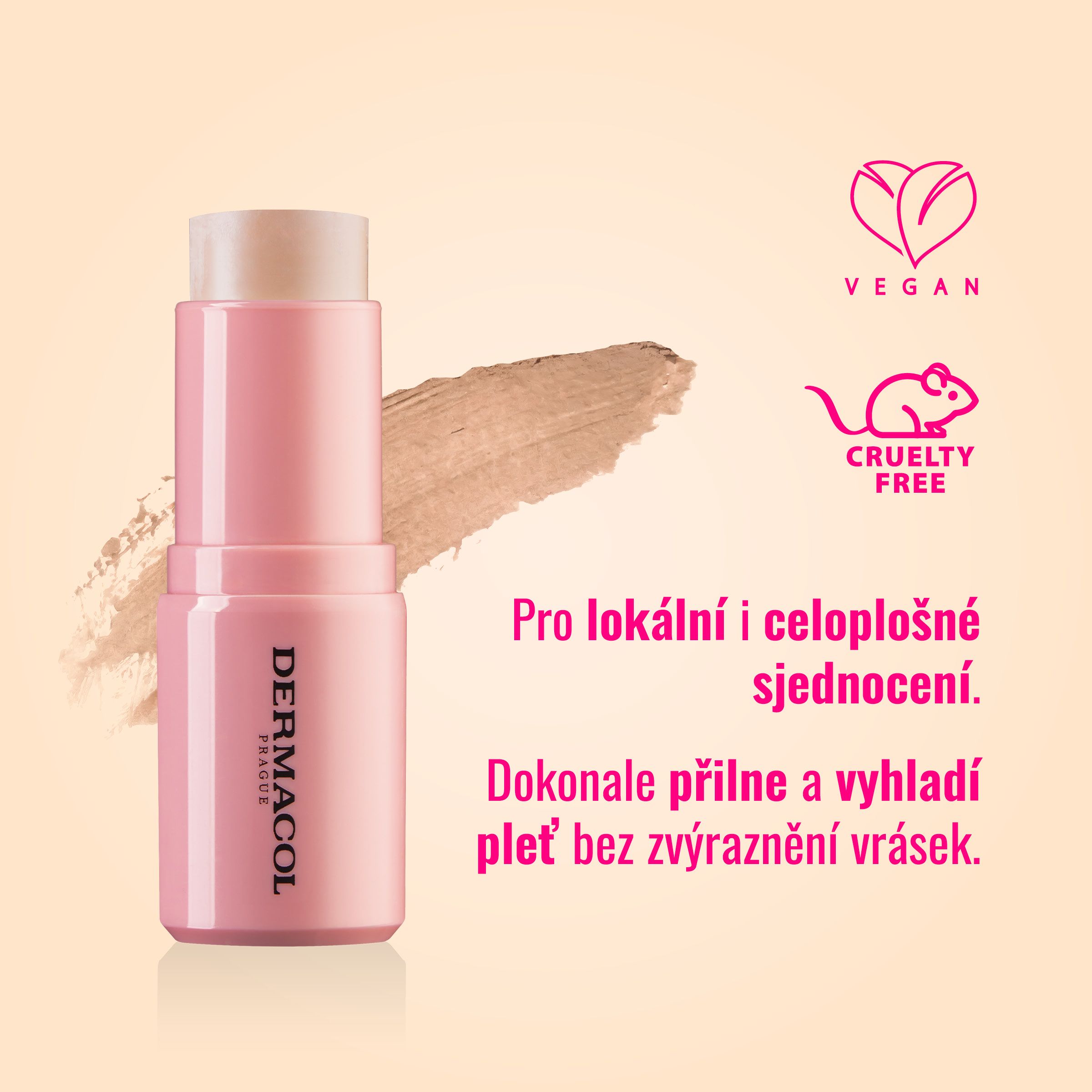 Dermacol Skin Tint - Lehký hydratační make-up v tyčince č.4 BRONZE 15 g