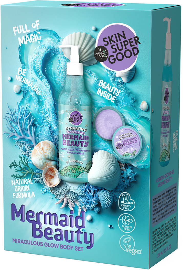 Organic Shop Skin Super Good Mermaid Beauty Miraculous Glow Body Set