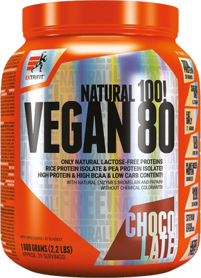 Extrifit Vegan 80 čokoláda 1000 g