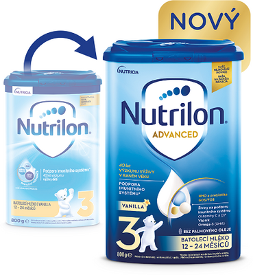 Nutrilon 3 Advanced Vanilla batolecí mléko 800 g