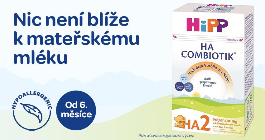 Hipp, HA2 combiotic, mléko od 6. měsíce