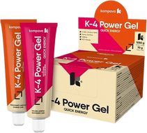 Kompava Energetický gel K4 Power Gel 70 g/15 ks -  malina-limetka 15 x 70 g