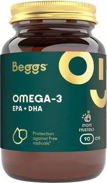 Beggs Omega-3, EPA+DHA 90 kapslí