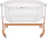 Petite&Mars Postýlka dětská polohovatelná s funkcí kolébky Glory 2v1 Ivory Cream