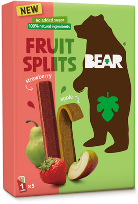 Bear Fruit Splits jahoda a jablko 5 x 20 g