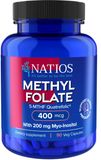Natios Methyl Folate 5-MTHF Quatrefolic 400 mcg 90 kapslí